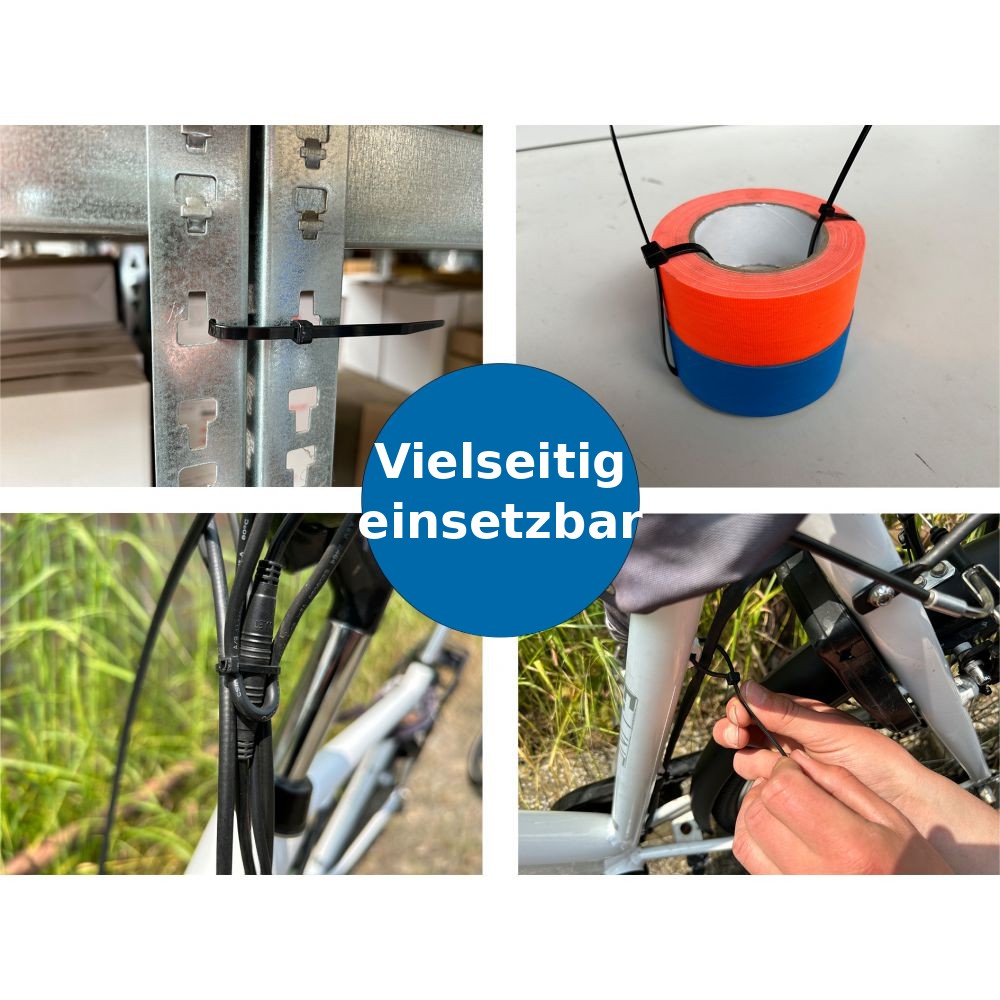 Kabelbinder Industriequalität - Polyamid 6.6 - Alle Farben & Größen